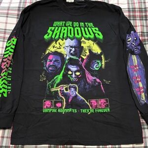 NWOT What We Do In The Shadows Long Sleeve tee Unisex Medium